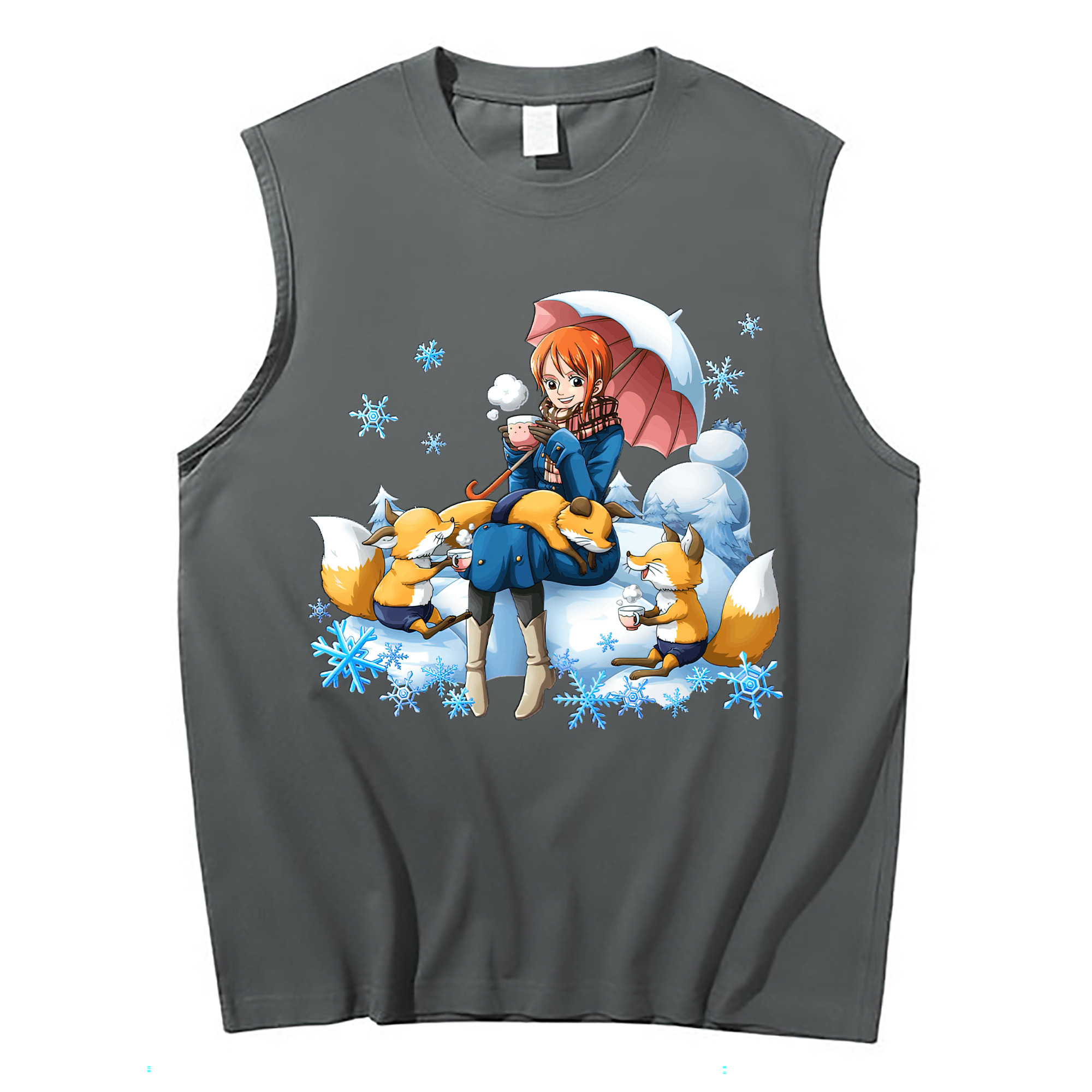 ワンピース ナミ ONE PIECE Nami コットン100％タンクトップ（フロントプリント）